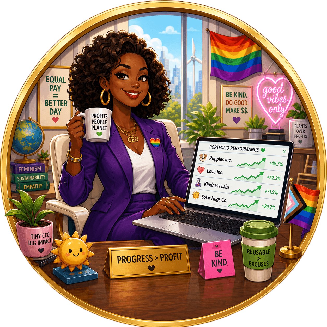 Progressive CEO archetype icon